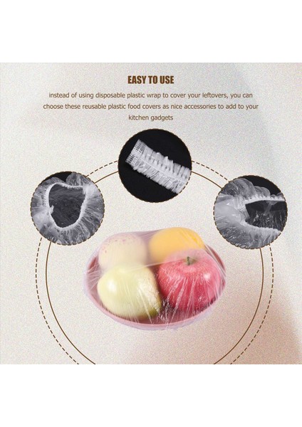 100 Adet Yeniden Kullanılabilir Gıda Taze Depolama Kapakları Elastik Berrak Kase Kapakları Aile Açık Piknik Için Plastik Kapaklar Kapakları (Yurt Dışından) indirimleri