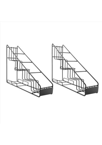 2x 4 Şişe Tel Diplay Raf/monin Şurup Raf Kahve Depolama Rafı Çok Fonksiyonlu Süt Çay Kupası Raf Ekran (Yurt Dışından) fiyatları