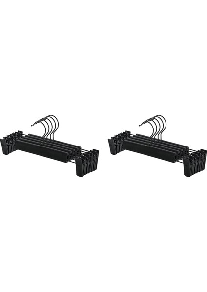 20 Adet Metal Pantolon Etek Askıları 2 Ayarlanabilir Pantolon Standı Tutucu (Yurt Dışından)
