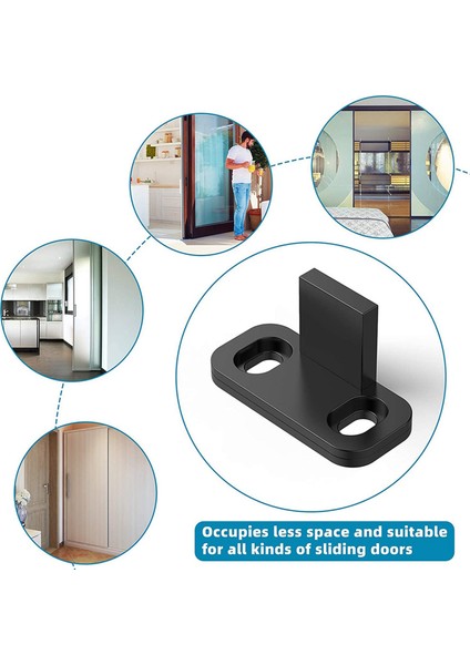 16X Sürgülü Barn Kapı Zemin Kılavuzları Dolap Kapı Kılavuzları Donanım Plastik Basit Zemin Duvarı Monte Alt Track Rehber (Yurt Dışından) modelleri