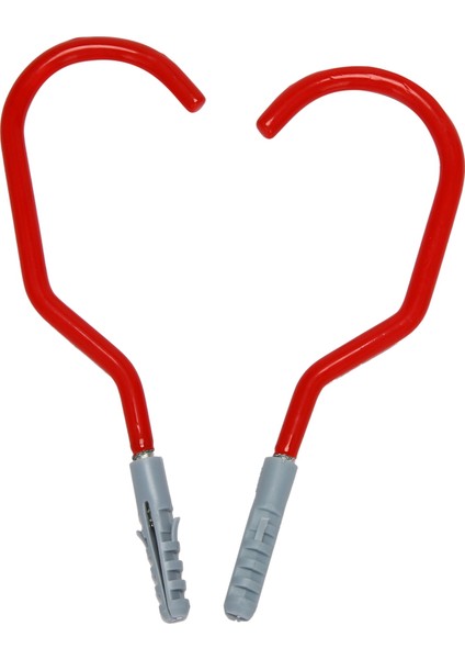 Bisiklet Kancaları Ağır Hizmet Tipi Bisiklet Depolama Kancaları Seti Yardımcı Depolama Askıları Duvar Montajı Için Plastik/tavan Kırmızı Paketi 12 (Yurt Dışından) modelleri