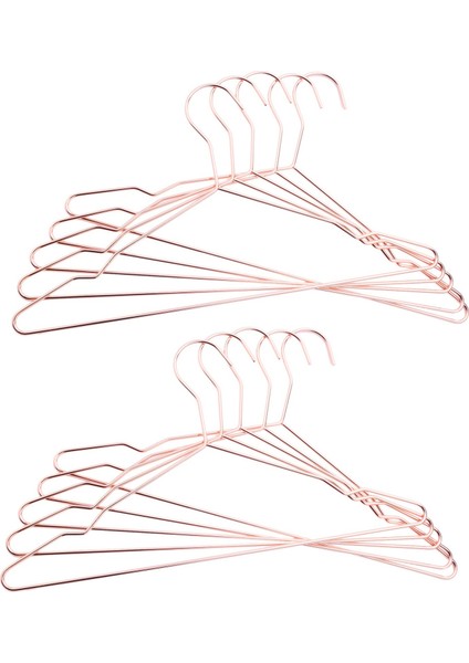 17 Inç Yetişkin Ağır Hizmet Güçlü Güçlü Güçlü Altın Kıyafet Askıları Ceket Askıları Çentikli Askılar (10 Paket) (Yurt Dışından)