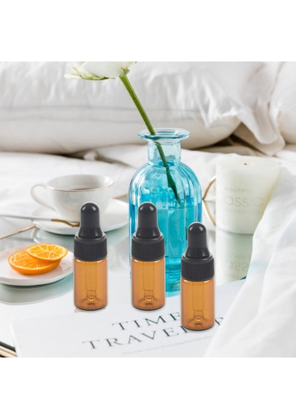 50PCS 3ml Boş Kahverengi Cam Damlalı Şişeler Esansiyel Yağ Için Pipetli (Yurt Dışından) indirimleri