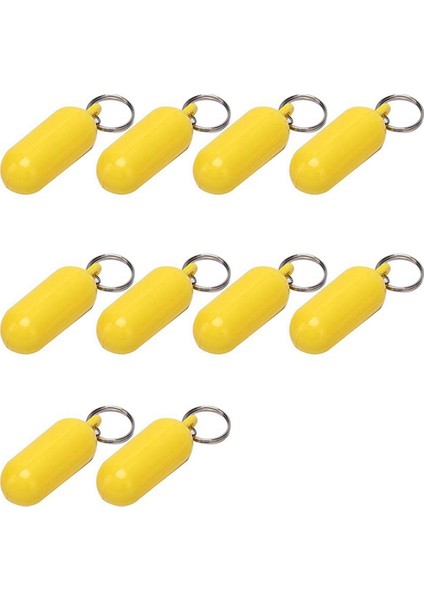 10 Yüzme Rafting Plajı Yüzen Anahtarlık Yüzme Teknesi Yelken Anahtar Yüzen Yüzen Yüzen Köpük Oval Anahtar (Sarı) (Yurt Dışından)