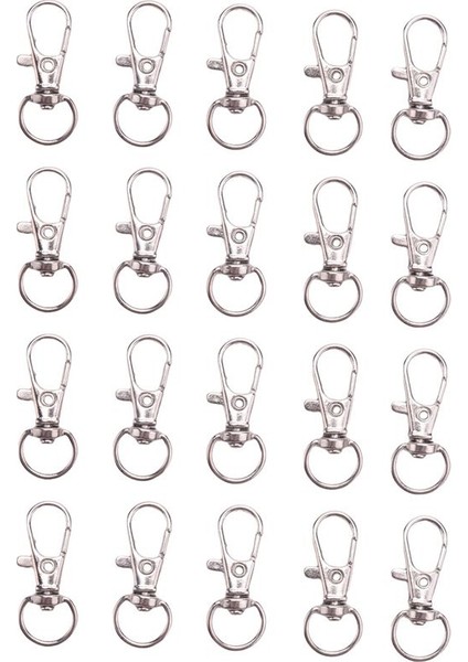 120PCS Metal Istakoz Tetikleme Döner Toka Kancaları Klips Takı Mücevherleri Yapmak Sanat Zanaatlar Anahtar Yüzük Anahtarlık 35MM (Yurt Dışından)