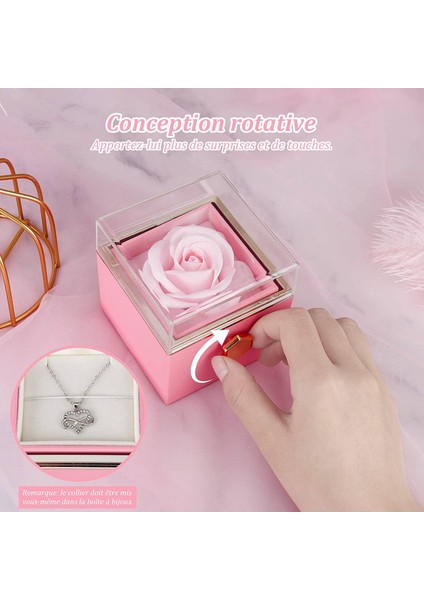 Ebedi Gül Çiçek Dönen Takı Kolye Kutusu Sevgililer Günü Karısı Kız Arkadaşına Yıldönümü Düğün (Yurt Dışından) modelleri