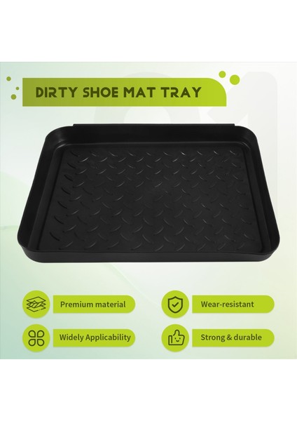 3pcs Boot Tepsisi Ağır Hizmet Ayakkabı Mat Tepsileri Depolama Tepsisi Köpek Kasesi Veya Kedi Kasesi Paspasları Tuzak Çamurunu Korumak Için Tuzak Çamur 13 7X10 8 Inç (Yurt Dışından) fırsatları