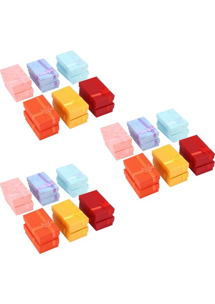 36PCS Kağıt Takı Leri Mücevher-Halkalar Için Kutular Küçük Saatler Kolyeler Ambalaj Kutusu (Mix Color) (Yurt Dışından)