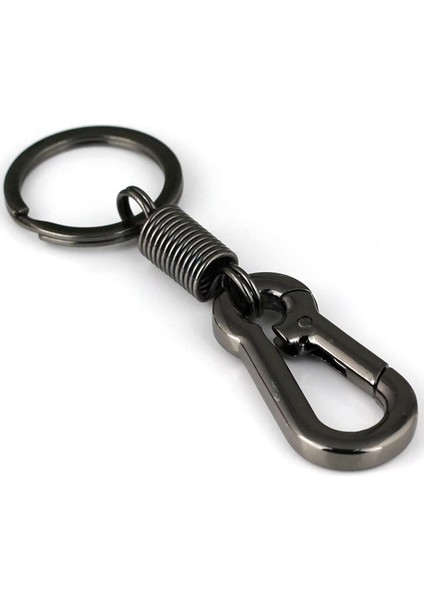 3x Sağlam Karabiner Anahtar Zinciri Anahtar Yüzük Cilalı Ana Zincir Yay Ana Zinciri Iş Bel Anahtar Zinciri Siyah (Yurt Dışından) fiyatları