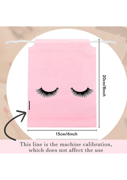 200 Adet Kirpik Sonrası Bakım Çantaları Plastik Makyaj Çantaları Tuvalet Makyaj Çantası Kozmetik Seyahat Pembe L (Yurt Dışından) indirimleri