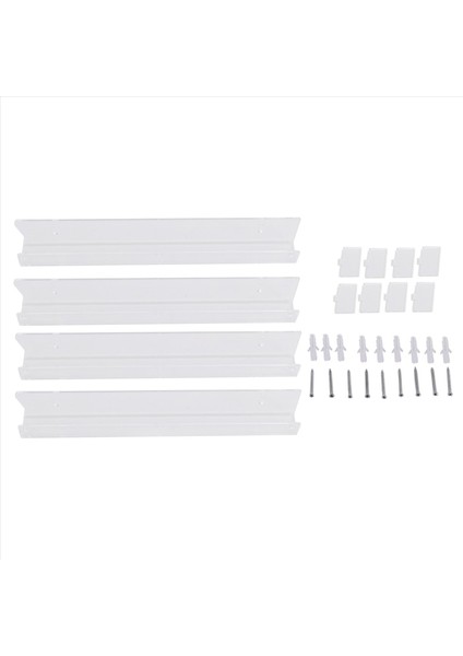 4pcs Akrilik Açık Yüzen Kitaplık Görünmez Duvara Bağlı Kitaplık Modern Resim Ekran Oyuncak Organizatör Kayıt Rafı (Yurt Dışından) fiyatları