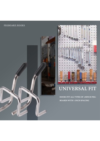 50 Pcs 2 Inç Pegboard Kancaları Duvar Raf Aracı Askı Ev Depolama Organizatör Depolama Ekran Donanım Araçları (Yurt Dışından) modelleri