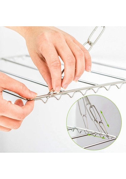 2x Çok Fonksiyonlu Giysiler Kurutma Rafı Paslanmaz Çelik Çamaşır Giysisi Takılı Kıyafetler Havlular Çoraplar Için Askı (Yurt Dışından) indirimleri