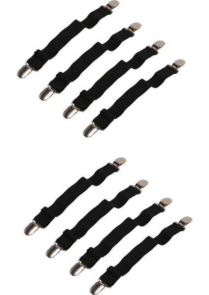 Yatak Tabakası Tutucu Kayışları Köşe Tabakası Klipsleri Elastik Ayarlanabilir Tabaka Bağlantı Elemanları Şilteler Için Tabaka Tutucular (8 Adet) (Yurt Dışından)