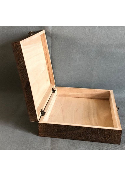 Hazine Göğüs Takı Kutusu Takı Vaka Depolama Organizatörü Kilitli Kilitli Ahşap Toz Geçirmez Zarif Saklama Kutusu (Yurt Dışından) modelleri