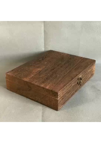 Hazine Göğüs Takı Kutusu Takı Vaka Depolama Organizatörü Kilitli Kilitli Ahşap Toz Geçirmez Zarif Saklama Kutusu (Yurt Dışından) fırsatları