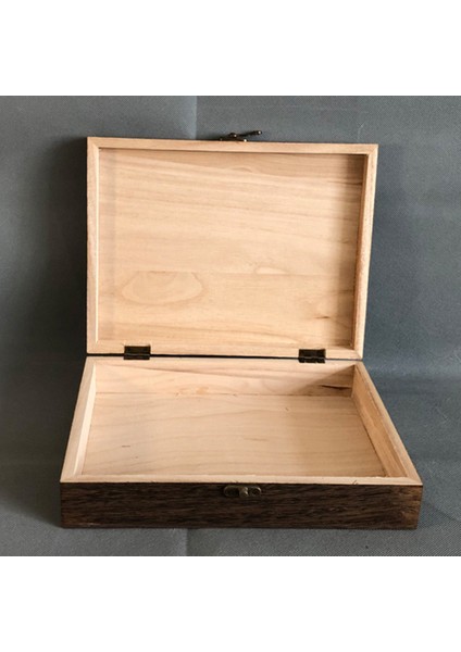 Hazine Göğüs Takı Kutusu Takı Vaka Depolama Organizatörü Kilitli Kilitli Ahşap Toz Geçirmez Zarif Saklama Kutusu (Yurt Dışından) indirimleri