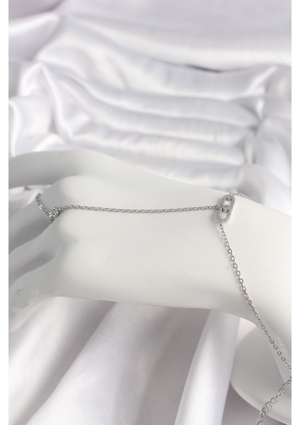 Pirinç Gümüş Renk Zirkon Taşlı Messika Model Kadın Şahmeran - TJ-SN605 fiyatları