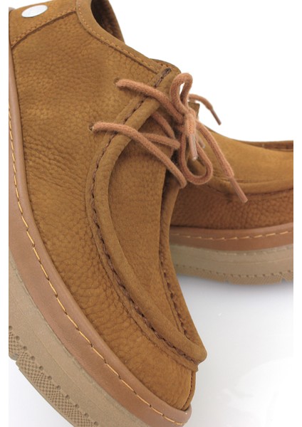 Kadın Hakiki Deri Ortopedik Kalın Taban Kışlık Günlük Ayakkabı M26/KA7025