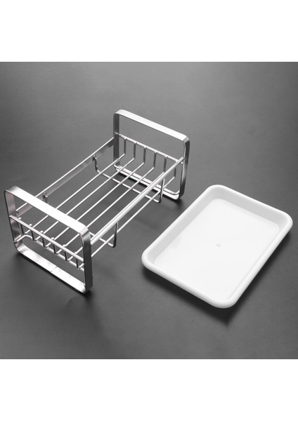 3x Sünger Tutucu Sünger ve Sabun Tutucu Mutfak Lavabosu 304 Paslanmaz Çelik Mutfak Yemeği Sabun Caddy Tepsi Organizatör (Yurt Dışından) modelleri