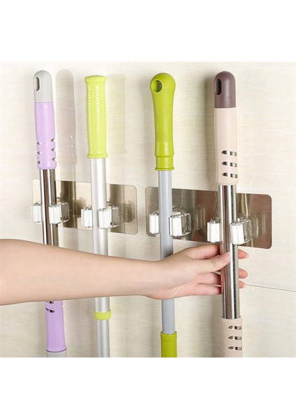 2x Duvar Karosu Yapışan Paspas Organizatör Tutucu Raf Plastik Duvara Monte Edilmiş Fırça Swabber Swob Sapı Kavrama Tutma Kancası (Yurt Dışından) fiyatları