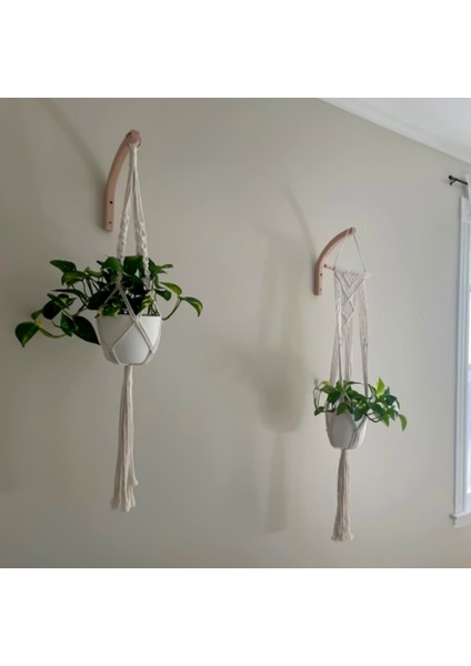 Bitki Askısı Kapalı Bitkiler Için Duvar Ekicileri Ahşap Duvara Monte Edilmiş Bitki Kancaları Fenerler Için Sepet Kancaları 4 Adet (Yurt Dışından) indirimleri