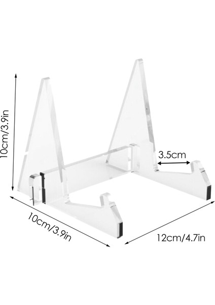 4x Vinil Kayıt Depolama Tutucu Akrilik Kayıt Ekran Stand Taşınabilir Kitap Ekran Standı (Yurt Dışından) fiyatları