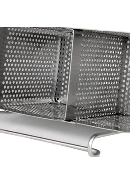 2x Paslanmaz Çelik Çubuklar Tutucu Asılı Çatal Bıçak Takımı Kurutma Sepet Sofra Takımı Kancalarla Mutfak Eşyası (B &amp A) (Yurt Dışından) fiyatları