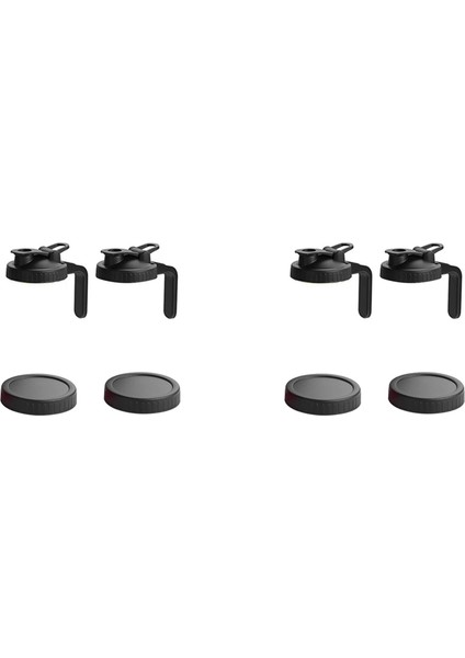 Geniş Ağız Mason Kavanoz Dökme Kapakları 4 Pcs Tople Ile Çalışma Kapak Kapak &amp 4 Pcs Sızdıran Sızdırmaz Conta Kapakları Gıda Depolama (Yurt Dışından)