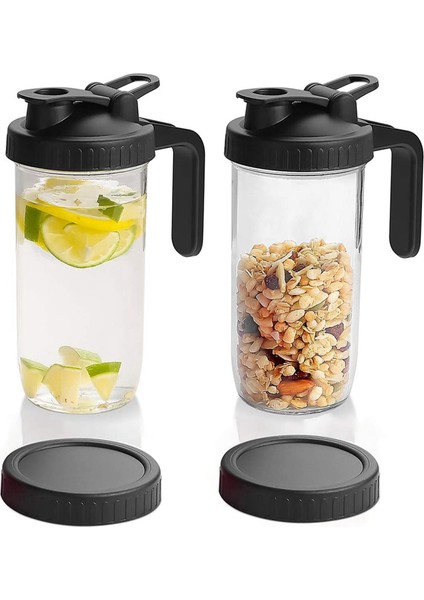 Geniş Ağız Mason Kavanoz Dökme Kapakları 4 Pcs Tople Ile Çalışma Kapak Kapak &amp 4 Pcs Sızdıran Sızdırmaz Conta Kapakları Gıda Depolama (Yurt Dışından) indirimleri