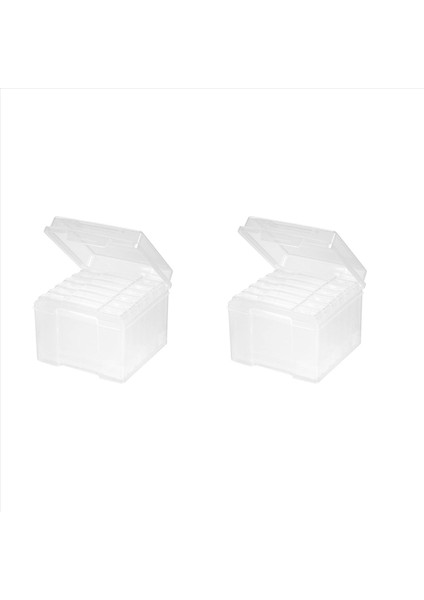 2 Set 5x7 Inç Fotoğraf Kılıfları ve Toka Tasarımı ile Clear Craft Bekleyici 6 Iç Kılıf Plastik Depolama Konteyner Kutusu B B B (Yurt Dışından)