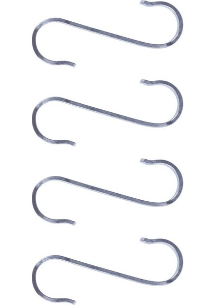 4x Paslanmaz Çelik S Şekil Kancaları Güçlü Mutfak Askısı Toka Raf Giysileri Tutucu 19X19MM (Yurt Dışından)