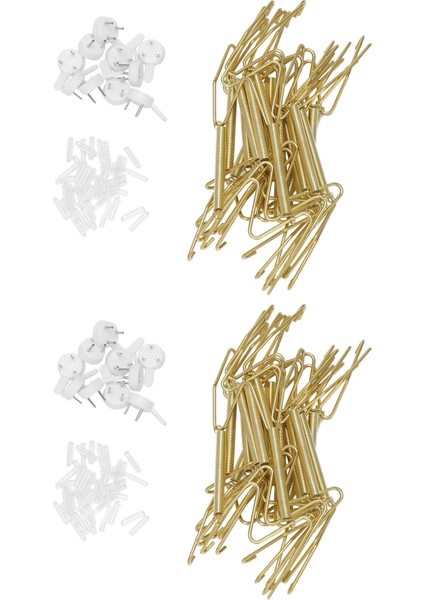 20 Paket Plaka Askıları 6 Inç Duvar Plakası Askıları ve 20 Paket Duvar Kancası Uyumlu 5 Ila 7 Inç Dekoratif Tabaklar (Yurt Dışından)