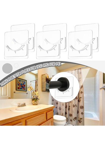 Yapışkan Duş Perdesi Çubuk Tutucu Duvara Monte Duş Çubukları Tutucu Tatbikatsız Kurulum Yapışkan Çubuk Montaj Tutucu (Yurt Dışından) fiyatları