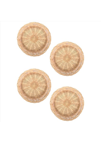 12 Pcs Bambu Kağıt Plaka Tutucu - 10 Inç Yuvarlak Dokuma Plaka Tutucu Piknik Partisi Için Yeniden Kullanılabilir Kağıt Plaka Tutucuları (Yurt Dışından) modelleri