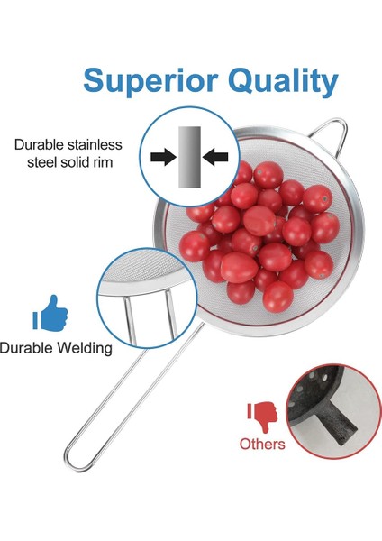 Elek Çay Süzgeçleri Elekler ve Süzgeçler Mutfak Elek Ince Örgü Süzgeç Yemek Pişirme Için Un Elekleri (Yurt Dışından) indirimleri