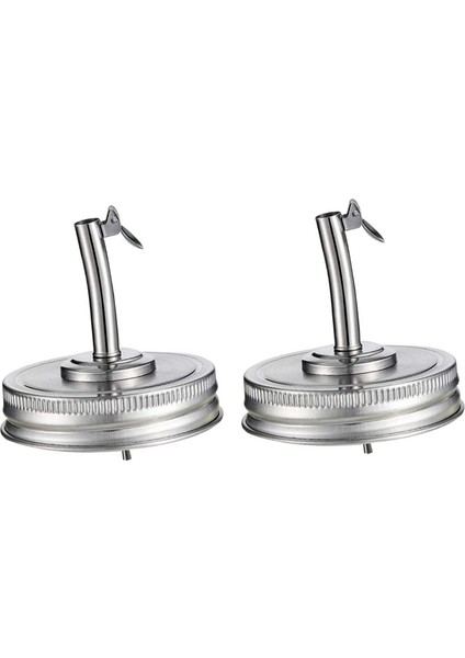 2 Pcs Kavanoz Yağı Çıkma Kapak Yağı Dökme Spout Dispenser &amp 1 Set Geniş Ağız Mason Kavanozu Dökme Kapakları (Yurt Dışından) fiyatları
