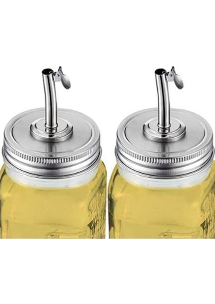 2 Pcs Kavanoz Yağı Çıkma Kapak Yağı Dökme Spout Dispenser &amp 1 Set Geniş Ağız Mason Kavanozu Dökme Kapakları (Yurt Dışından) modelleri
