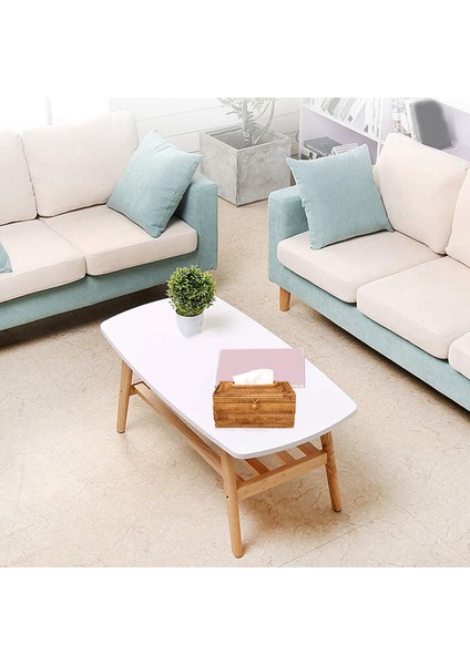 2x Kağıt Raf Rattan Doku Kutusu Zarif Ev Dekorasyonu El Yapımı Masaüstü Doku Konteyneri Peçete Depolama Çantası (Yurt Dışından) indirimleri