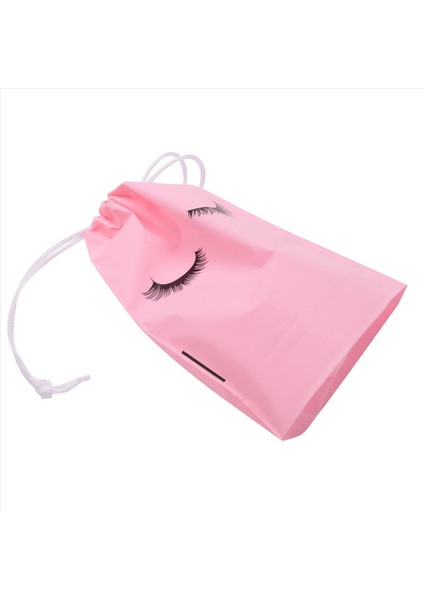 100 Adet Kirpik Sonrası Bakım Torbaları Plastik Makyaj Çantaları Tuvalet Makyaj Çantası Kozmetik Seyahat Pembe S (Yurt Dışından)