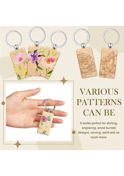 50 Adet Boş Ahşap Anahtar Etiketi Anahtar Gravür Boşluklar Bitmemiş Ahşap Anahtarlık Anahtar Halka Anahtar Etiketler Dıy El Sanatları Dikdörtgen (Yurt Dışından) fiyatları