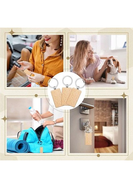 50 Adet Boş Ahşap Anahtar Etiketi Anahtar Gravür Boşluklar Bitmemiş Ahşap Anahtarlık Anahtar Halka Anahtar Etiketler Dıy El Sanatları Dikdörtgen (Yurt Dışından) fırsatları