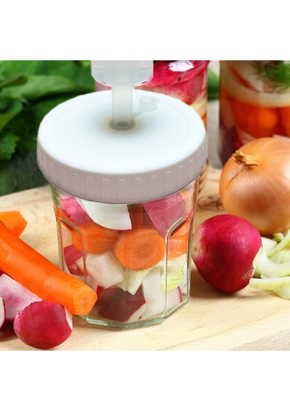 8pc Ağız Mason Kavanozları Kapaklar Havayolları ile Fermenting Havayolları Fermantasyon Kiti Geniş Ağız Mason Kavanozlarında Selikrana Yapmak Için (Yurt Dışından) fırsatları