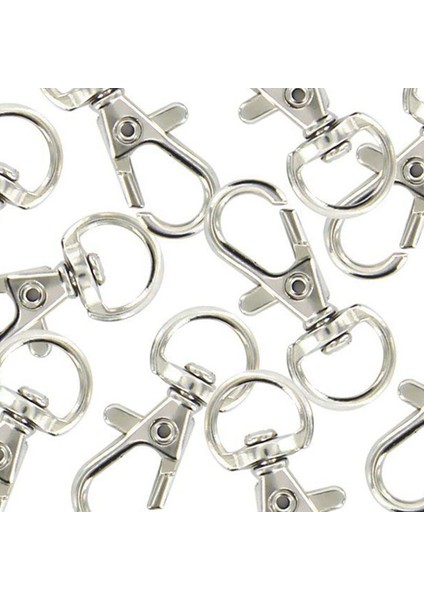 90PCS Döner Karabinerler Anahtarlık Gümüş Renk (Yurt Dışından) indirimleri