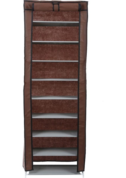 10 Katmanlı 9 Raf Ayakkabı Rafı Raf Tasarruf Depolama Dolap Organizatör Dolabı (Yurt Dışından)