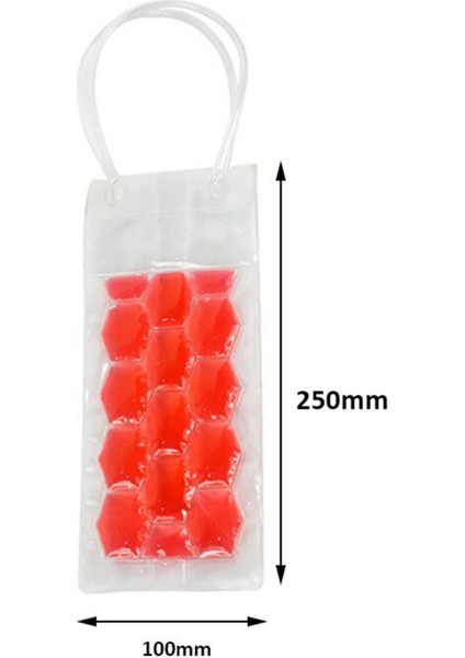 2x Şarap Şişesi Dondurucu Çantası Likör Buz Soğuk Araçlar Soğutucu Bira Soğutma Jel Buz Taşıyıcı Kulplu Tutucu (Yurt Dışından) fırsatları