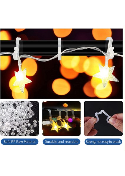 Noel Işık Klipleri Açık 100 Paket Tatil Işık Klipler Dış Ip Işıkları Için Çatı Işıkları Asma Işıklar (Yurt Dışından) fiyatları