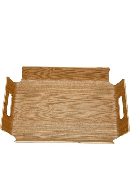 4x Lüks Masa Masası Bambu Içinde Yatak Ekmeği Ahşap Tepsisi Ahşap Meyve Kahvaltı Gıda Pastası Kahve Çayı Servis Tepsisi Tutamaçlarla Servis Tepsisi (Yurt Dışından) fiyatları