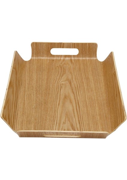 4x Lüks Masa Masası Bambu Içinde Yatak Ekmeği Ahşap Tepsisi Ahşap Meyve Kahvaltı Gıda Pastası Kahve Çayı Servis Tepsisi Tutamaçlarla Servis Tepsisi (Yurt Dışından) fırsatları