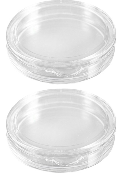 20 Adet Küçük Yuvarlak Şeffaf Plastik Para Kapsülleri Kutu 25MM (Yurt Dışından)
